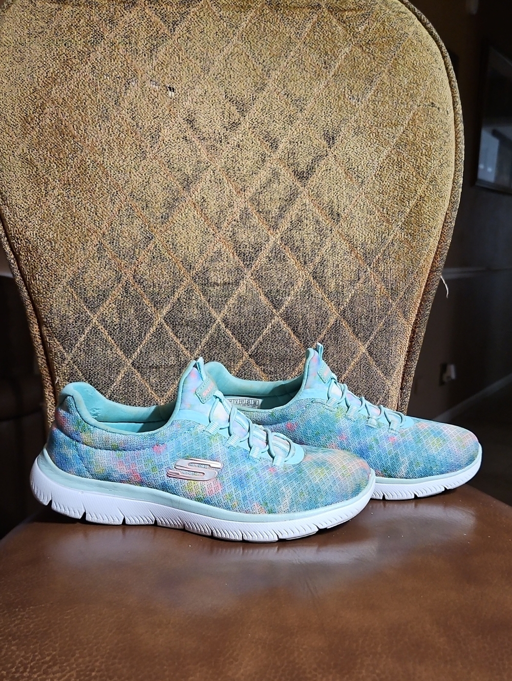 Skechers Summits Looking Groovy Slip On Sneakers Walking Running Shoes Tie-Dye